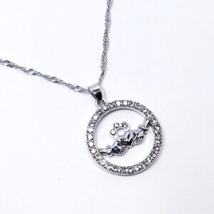 Glencara Claddagh Crystal Necklace